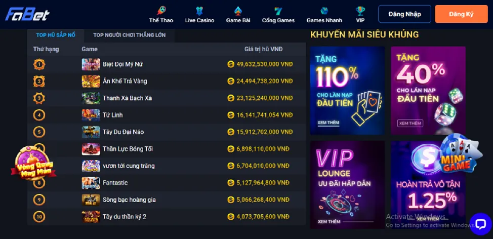Đồ họa đẹp mắt trong game bắn cá 22vip